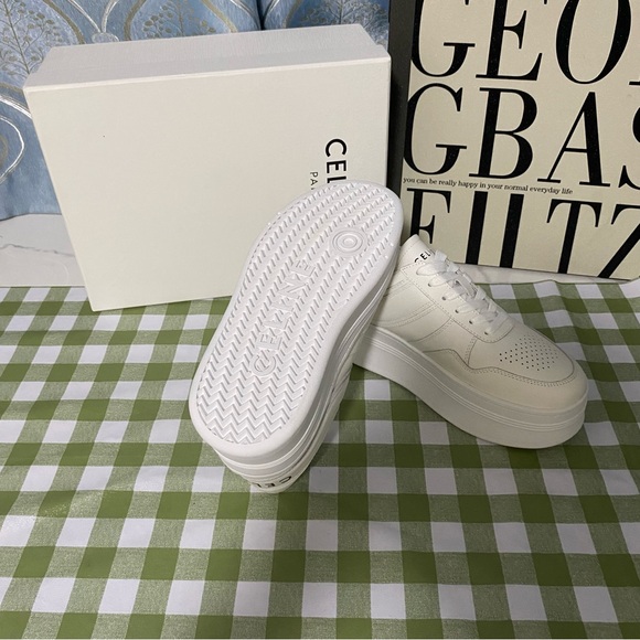 Celine White Platform Athletic Sneakers🫐 - Picture 2 of 9
